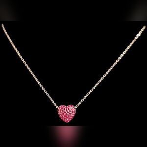 Red Pave ❤️ Pendant Necklace